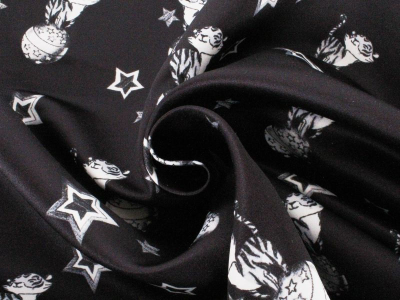 Poliester materiał - Maxmara Kočky a hvězdy