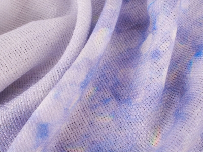 Stof Liorente - Blå mønster på polyester