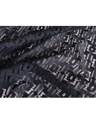 Max Mara dentelle - Rectangles bleu marine