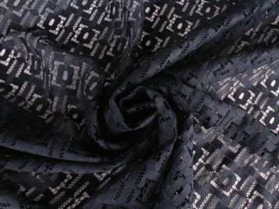 Max Mara lace - Navy blue rectangles