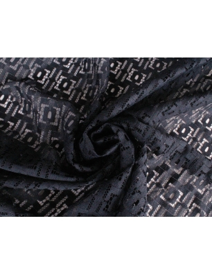 Max Mara dentelle - Rectangles bleu marine