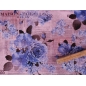 Poliester materiał - Flores en el periódico