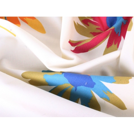 Katoen Boario - Lente bloemen - kleuren