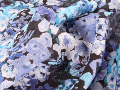 Signature silk - Blue flower garden