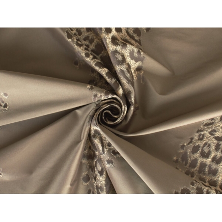Selyem jacquard - Csíkos leopárdmintás