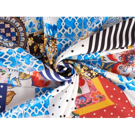 High fashion silk - Capri Queen in the Style of Dolce&Gabbana