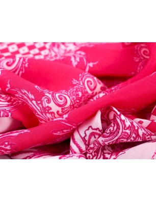 Batist podepsaný - Caprirosa - italský batist ve stylu Blumarine