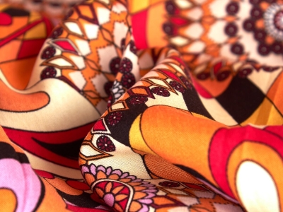 Тъкан Вискоза Сорела - модел в стил Дезигуала - 2 цвята