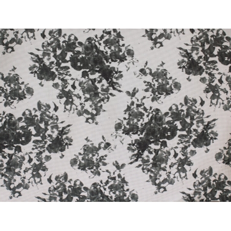 Žakardi kangas Sorella - Monokroomne roos - Ralph Laureni stiilis