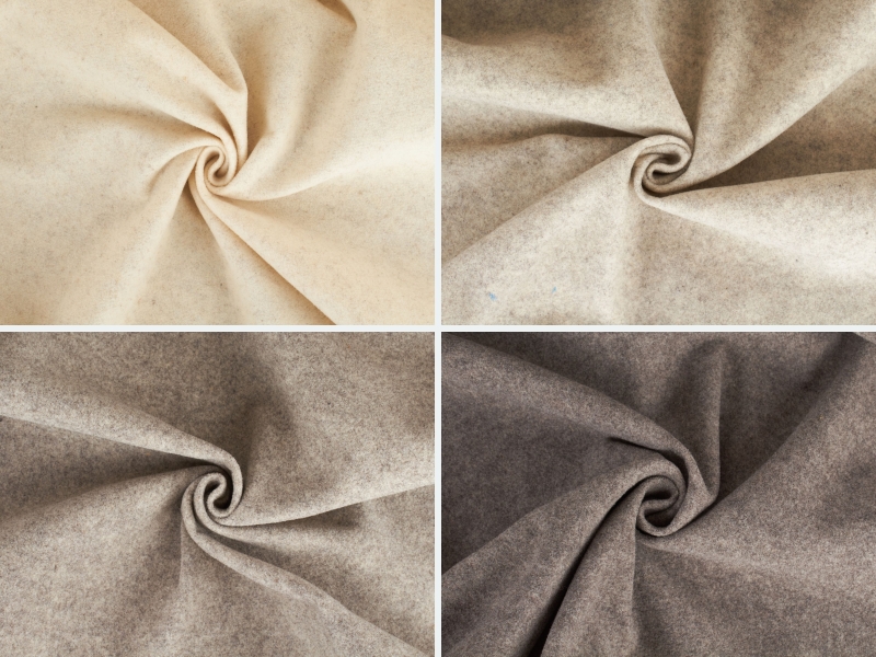 MONO RAW - undyed wool felt - colours