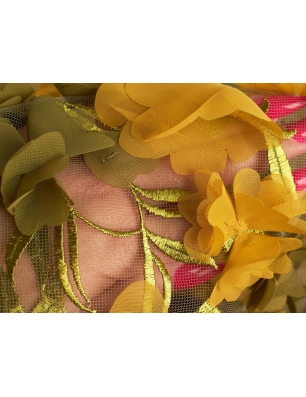 Dentelle florale 3D Roma - 4 couleurs
