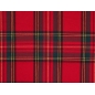 TWIST Fabric - Scottish tartan with gold thread