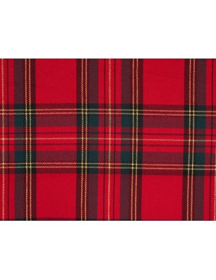 Tissu TWIST - Tartan écossais avec fil doré