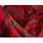 TWIST Fabric - Scottish tartan with gold thread