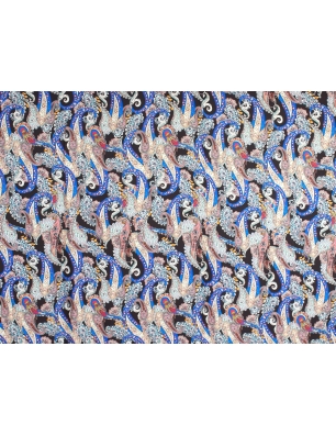 Silk fabric - Oriental chic
