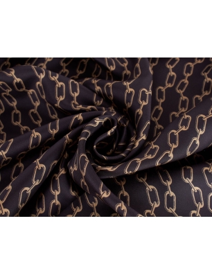 Tkanina jedwabna - Catena d\'oro - klasyka w stylu Gucci