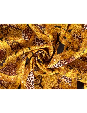 Žakardas Sorella - Auksas ir pantera - Versace stiliumi