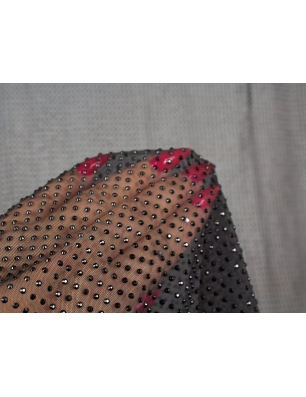 Tule met kristallen - Black Diamond
