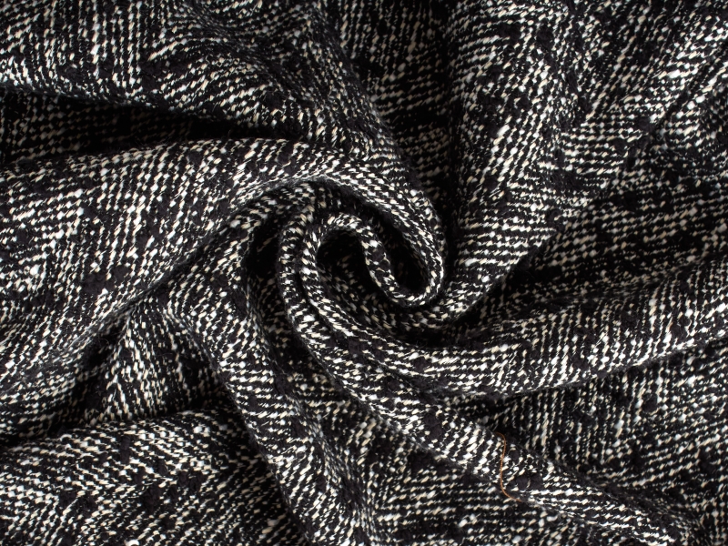 Tweedbomull - Fiskbensmönster i Prada-stil - färger