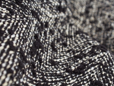 Bavlněný tweed - Herringbone ve stylu Prady - barvy