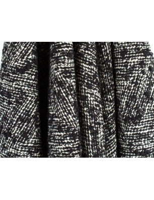 Pamut tweed - Prada stílusú halszálkás minta - színek