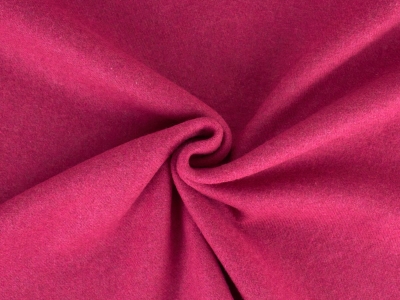 Tyg för kappa - dubbelsidig ulltwill - puderrosa/fuchsia