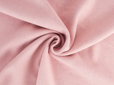 Stof voor een jas - tweezijdig wollen twill - poederroze/fuchsia