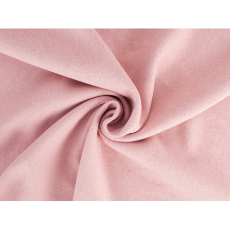 Stof voor een jas - tweezijdig wollen twill - poederroze/fuchsia