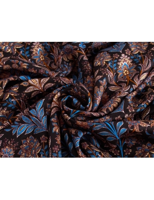 Tkanina jedwabna - Fiori di Notte - w stylu Etro