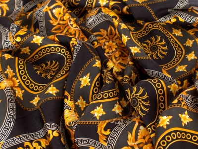 Signatur Seide - Piastre Dorate - Versace-Stil