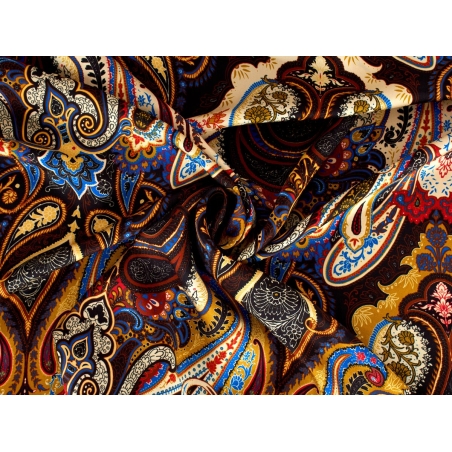 Tkanina jedwabna - Boho Orient - w stylu Etro