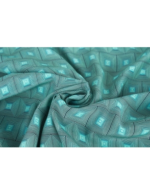 Tecido Viscose Alof - Mosaico geométrico