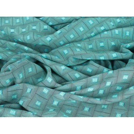 Tecido Viscose Alof - Mosaico geométrico