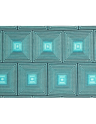 Kangas viskoosi Alof - Geometrinen mosaiikki