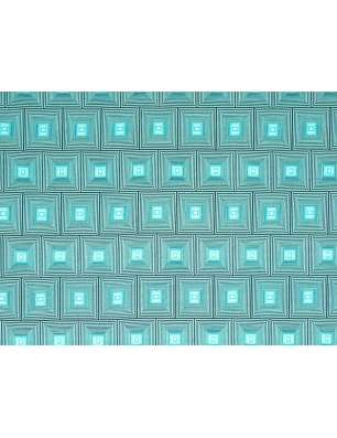 Țesătura Viscose Alof - Mozaic geometric