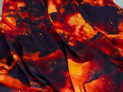 Σατέν για φόρεμα - Έτνα - σε στυλ D&G και Gucci