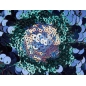 Pizzo HOLO - ricamato con paillettes su tulle