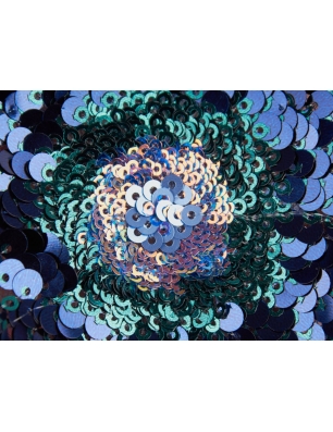 HOLO lace - embroidered with sequins on tulle