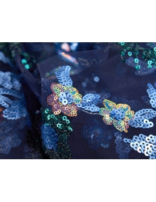 HOLO lace - embroidered with sequins on tulle