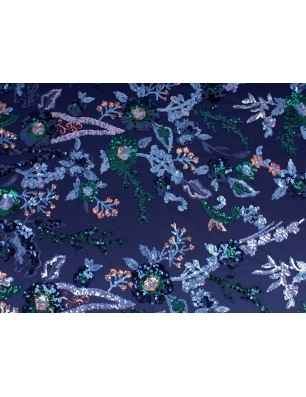HOLO lace - embroidered with sequins on tulle
