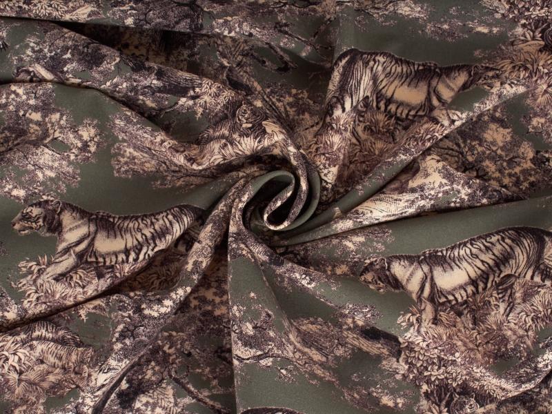 Tissu Laine signé - classique dans le style de Dior