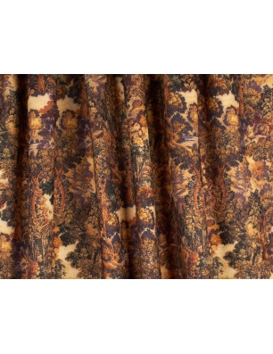 Signed wool - Wild autumn - in Dior style