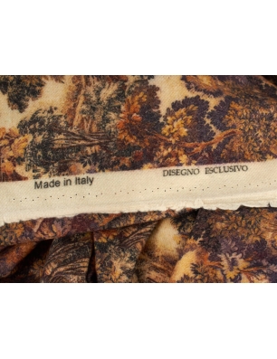 Signed wool - Wild autumn - in Dior style