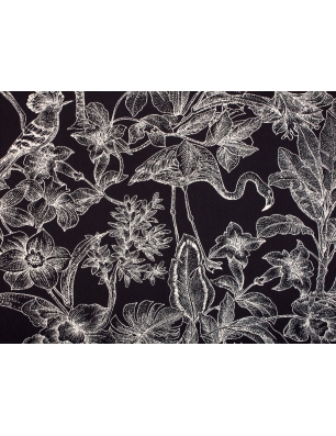 Tessuto Jacquard firmato - Paradiso - in stile Dior.