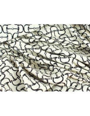 Tecido Jacquard assinado - Etriers - no estilo Gucci