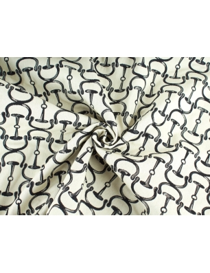 Tecido Jacquard assinado - Etriers - no estilo Gucci