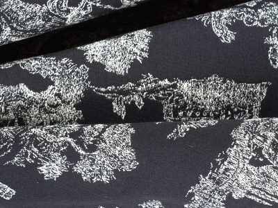 Jacquard med signatur - Unicorno - i Dior stil