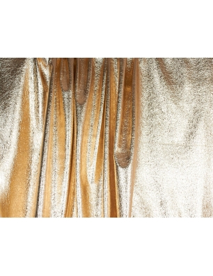 Eco-leather fabric mealiczna - Pelle Metallica - gold and silver
