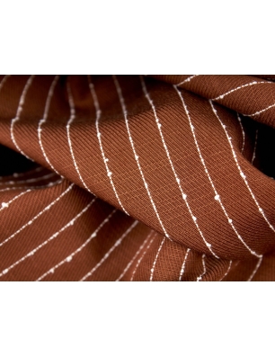 Lyocell viscose fabric in fine stripes