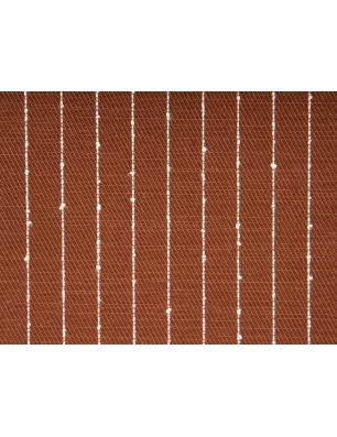 Tecido de viscose lyocell com riscas finas.